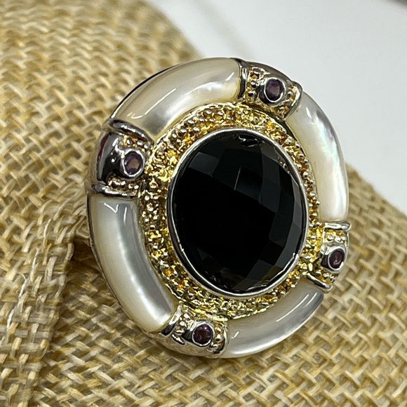 Striking Vintage Sterling Silver 925 Hong Kong Ring - Picture 11 of 16